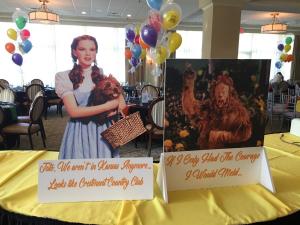 Wizard of Oz Party Props, Signs, Theme Centerpieces