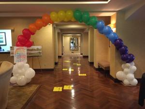 Rainbow Balloon Arch, Wizard of Oz Theme, Props